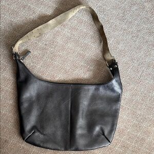 BREE Black Pebble Leather Shoulder Bag EUC